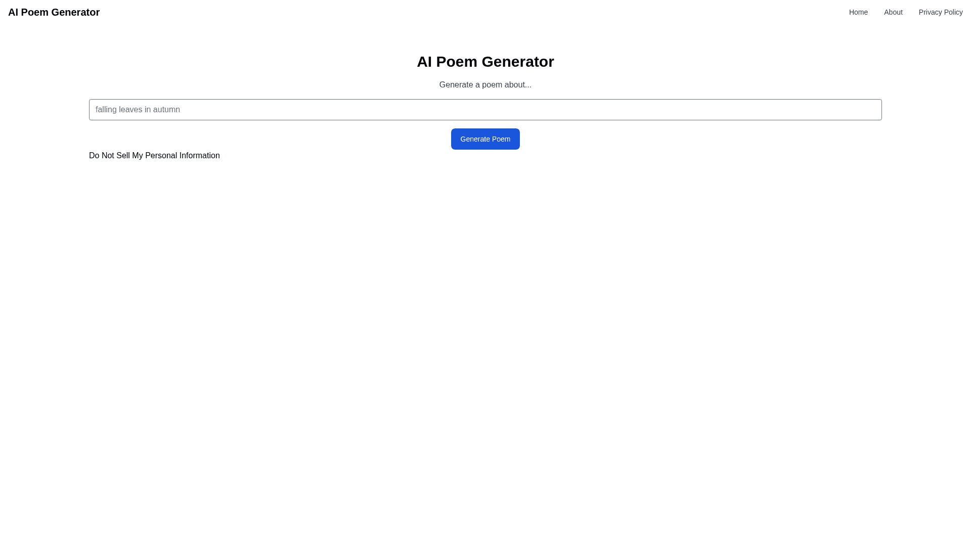 AI Poem Generator.org - 1