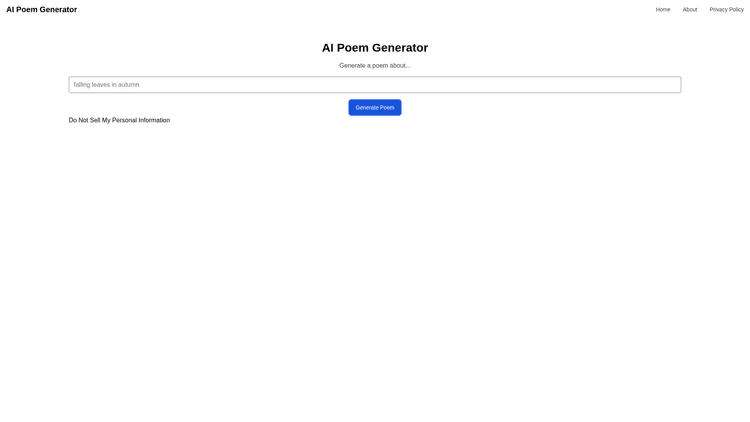 AI Poem Generator.org - 1