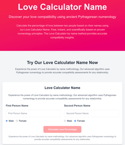 Love Calculator Name - 1