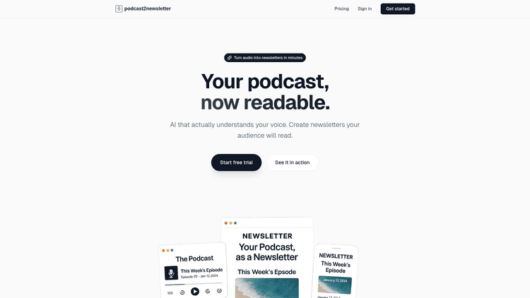 Podcast2newsletter - 1