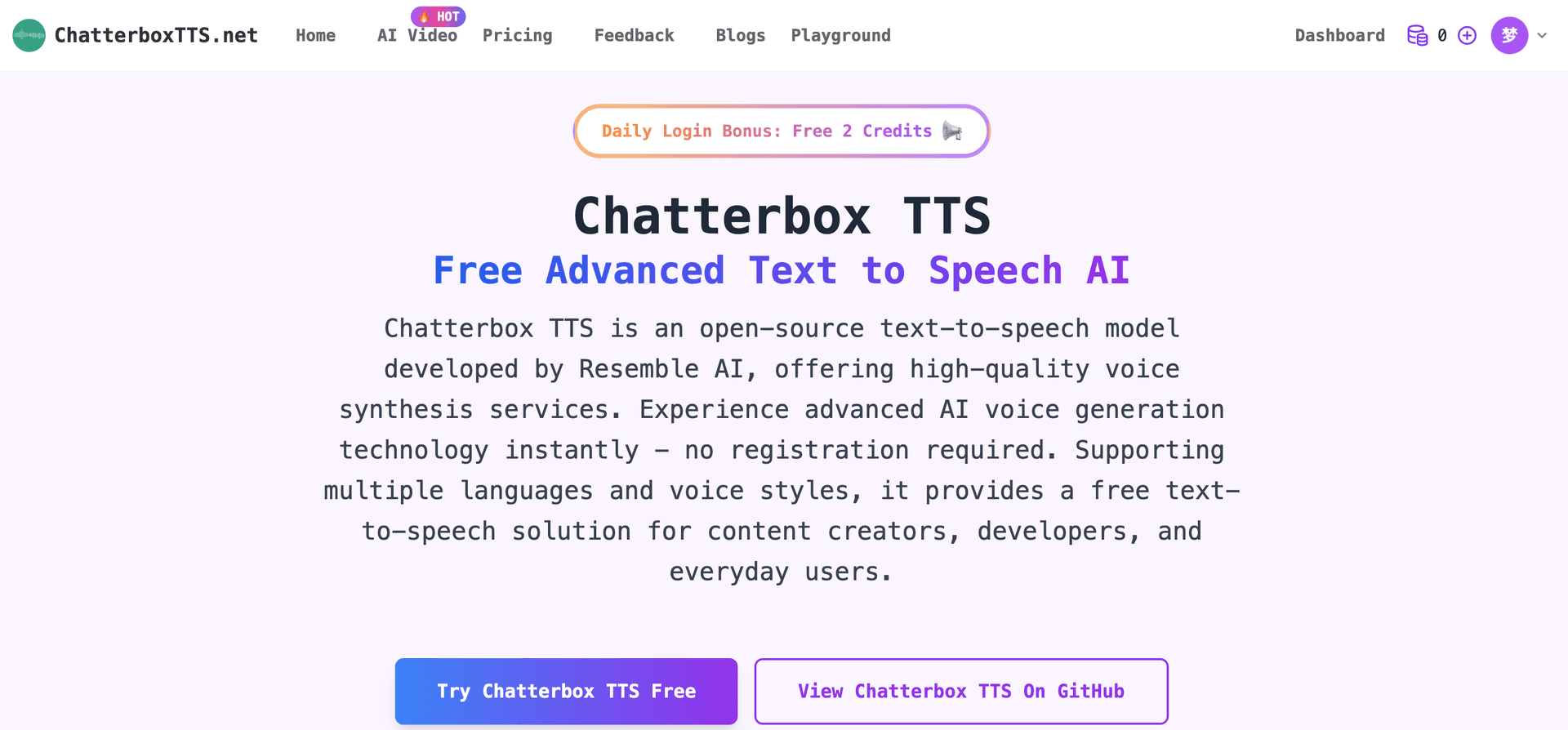 Chatterboxtts Professional AI Voice Synthesis Platform - 1