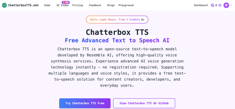 Chatterboxtts Professional AI Voice Synthesis Platform - 1