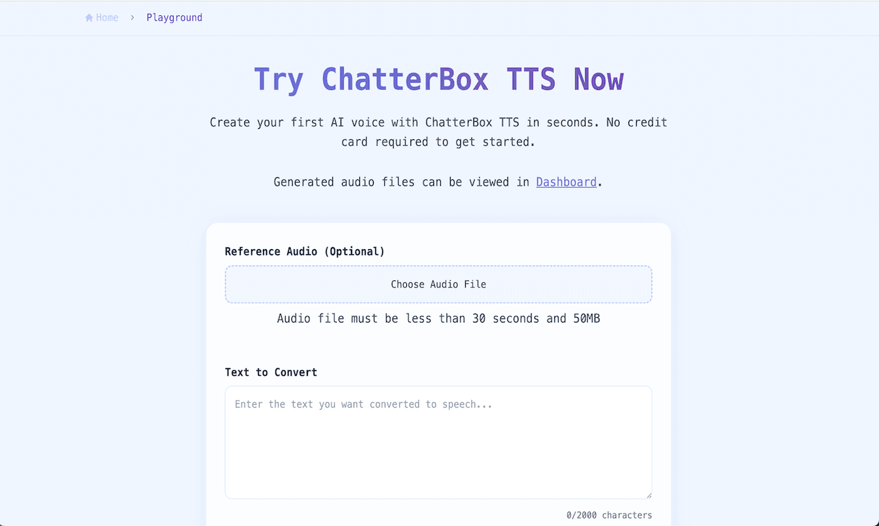 Chatterboxtts Professional AI Voice Synthesis Platform - 2