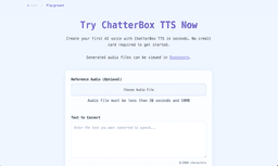 Chatterboxtts Professional AI Voice Synthesis Platform - 2