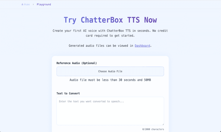 Chatterboxtts Professional AI Voice Synthesis Platform - 2