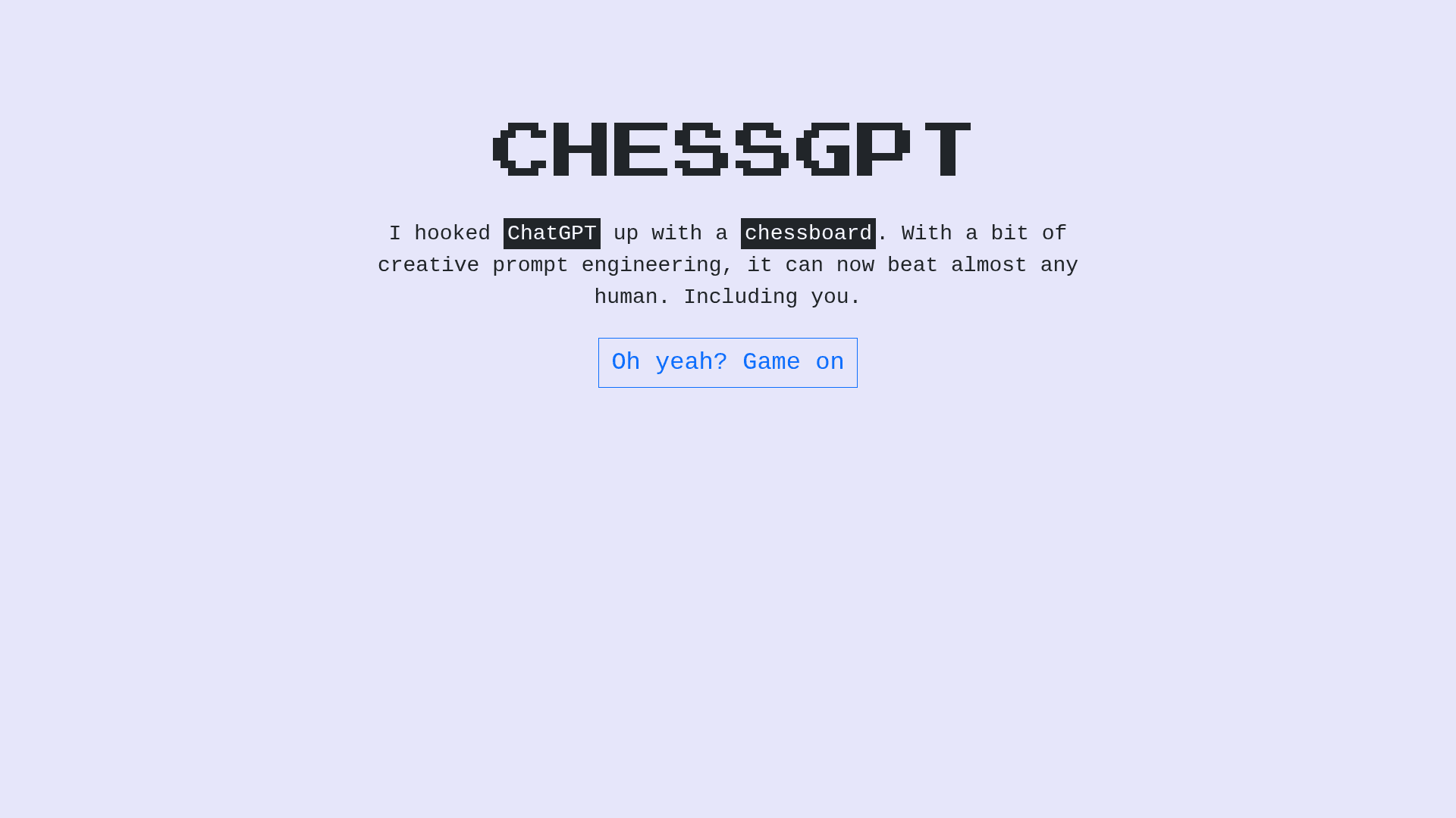 Chessgpt - 1