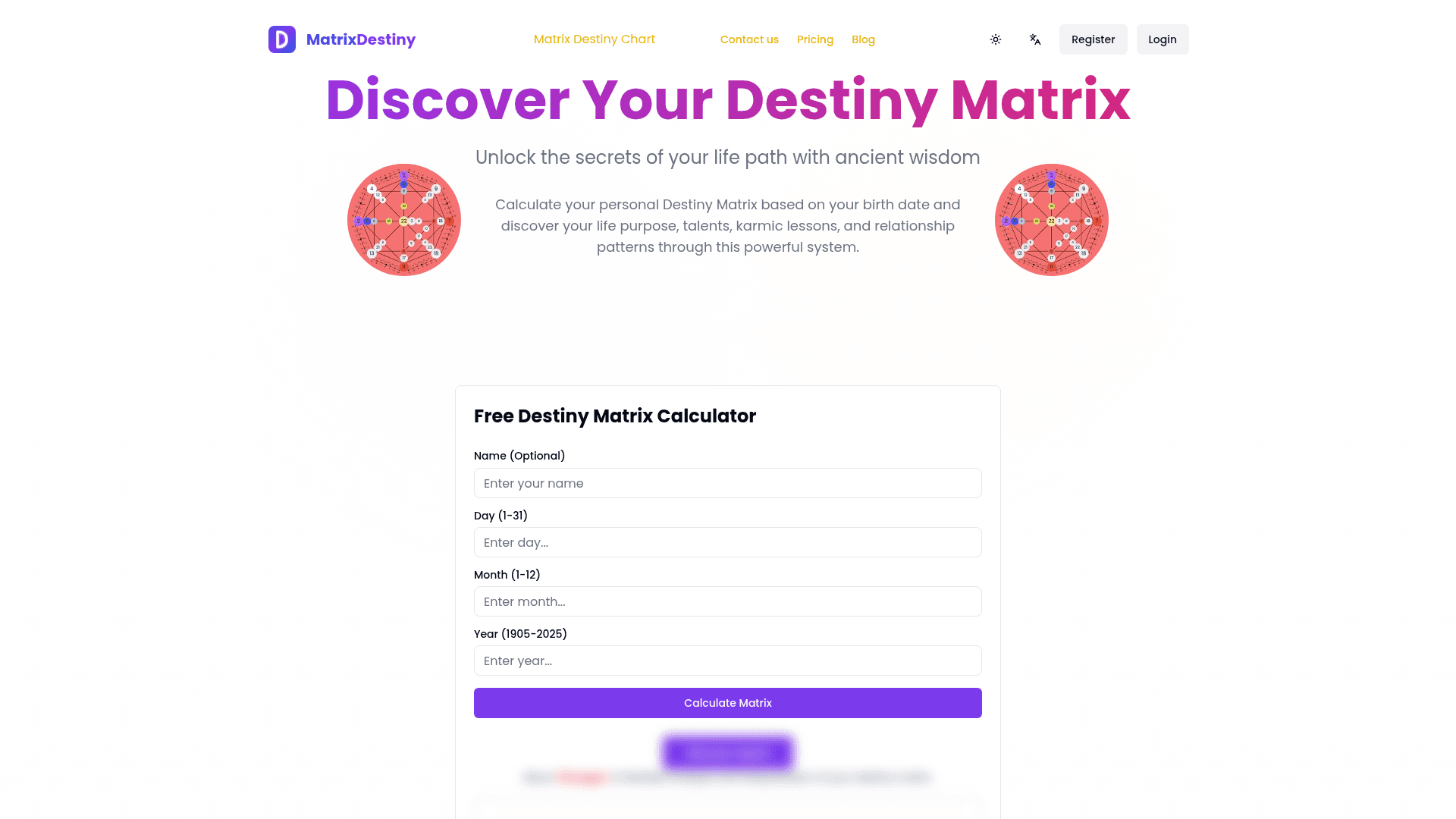 Matrix Destiny Chart - 1
