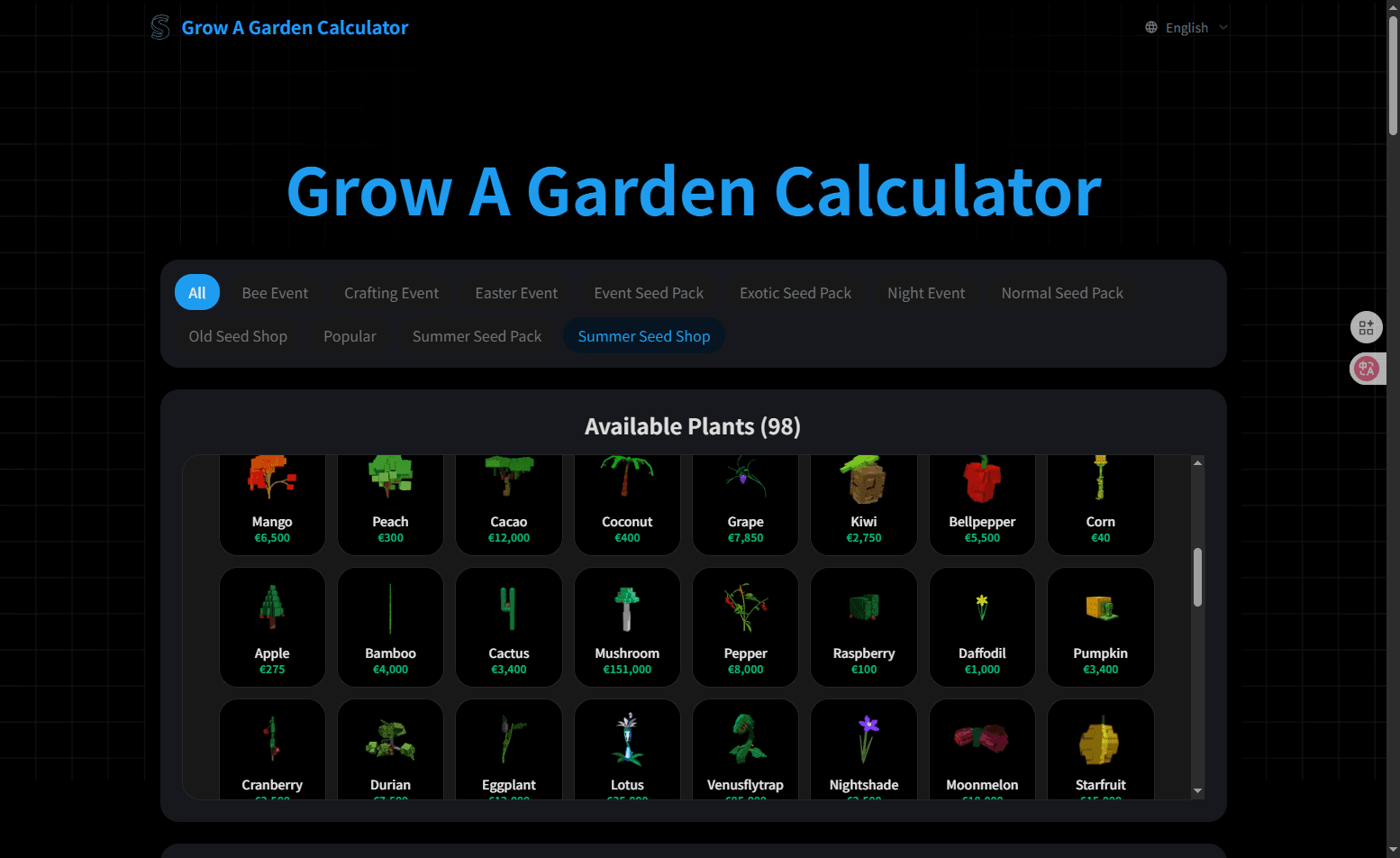 Growagarden Calculator - 1