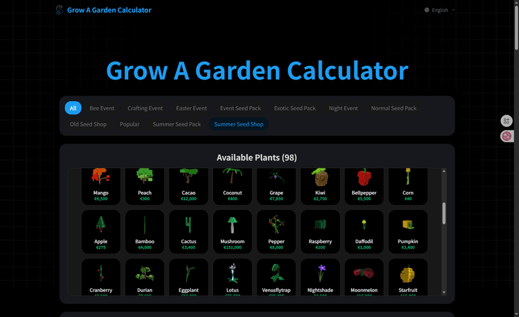 Growagarden Calculator - 1