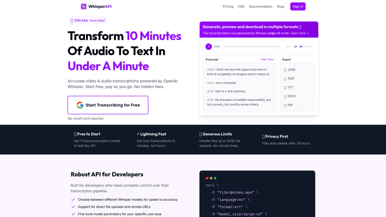 Whisperapi - 1
