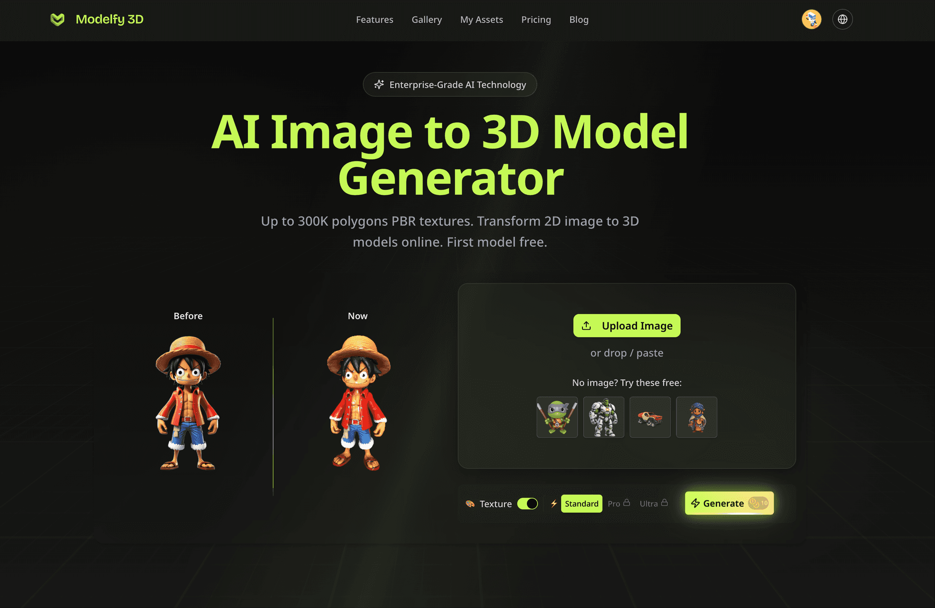 Modelfy 3d AI Image To 3d Model Generator - 1