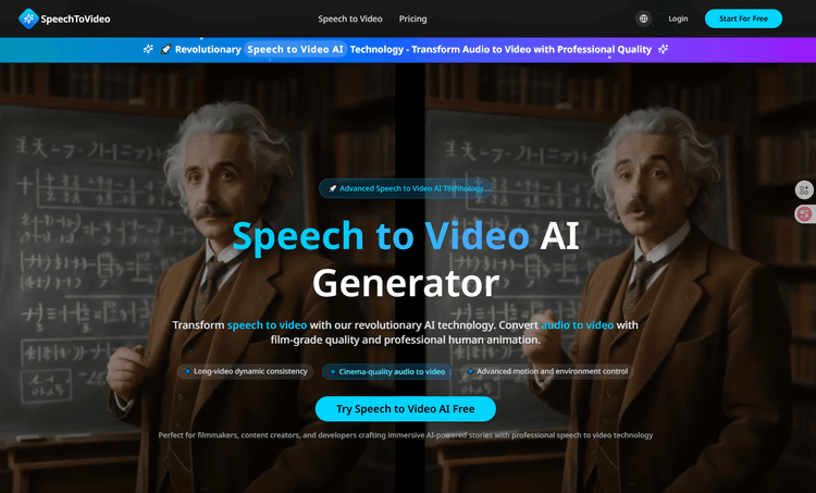 Speech To Video AI Generator - 1