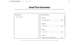 Small Text Generator - 1