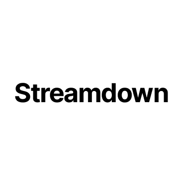 Streamdown logo