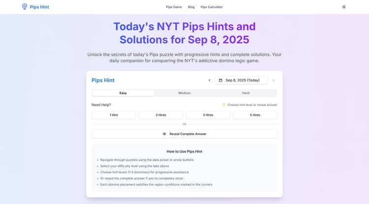 Pips Hint - 1