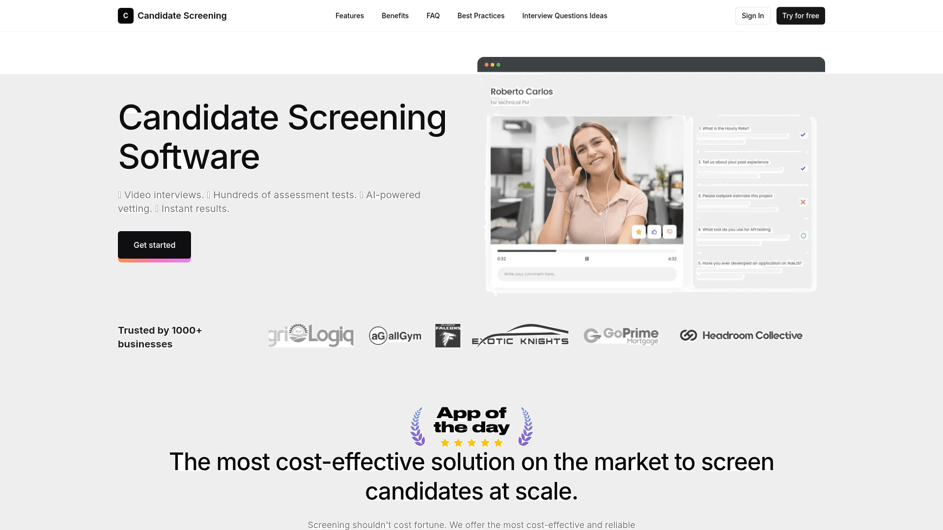 Candidate Screening - 1