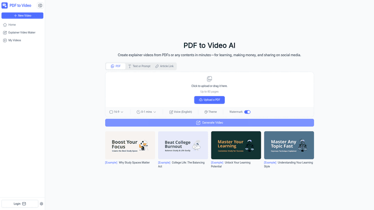 Pdf To Video AI - 1