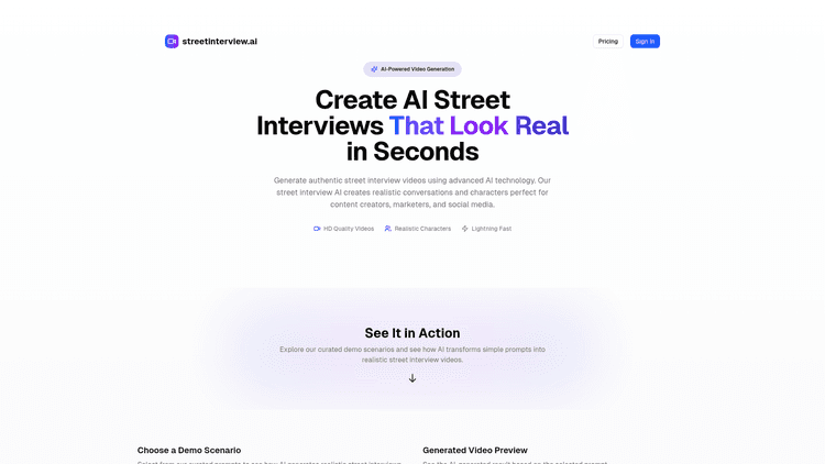 Street Interview AI - 1