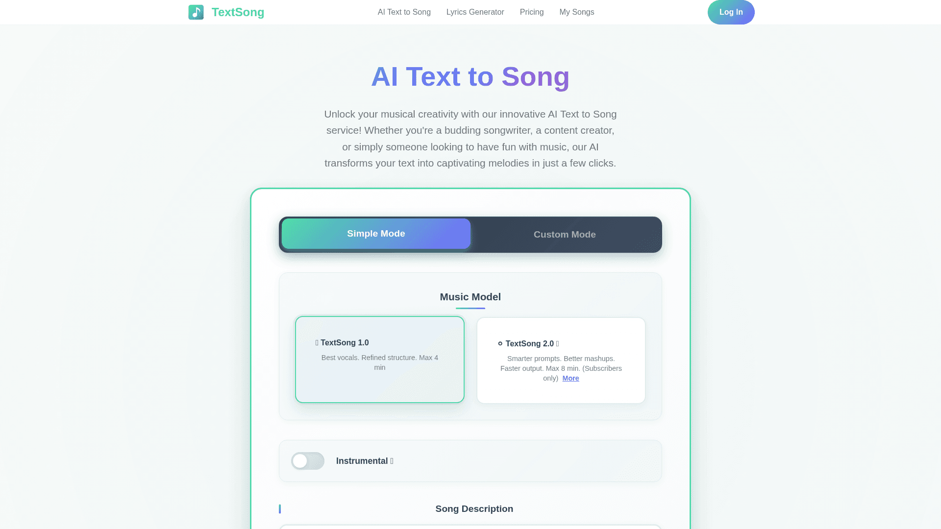 Textsong - 1