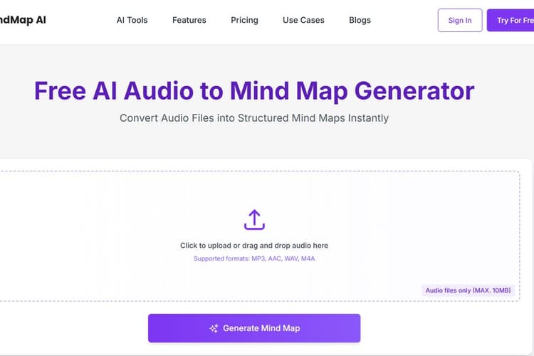 Audio To Mind Map Mindmap AI - 1