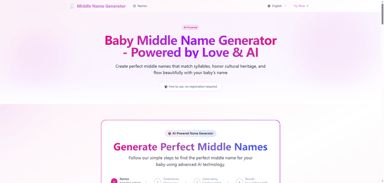 Middle Name Generator - 1