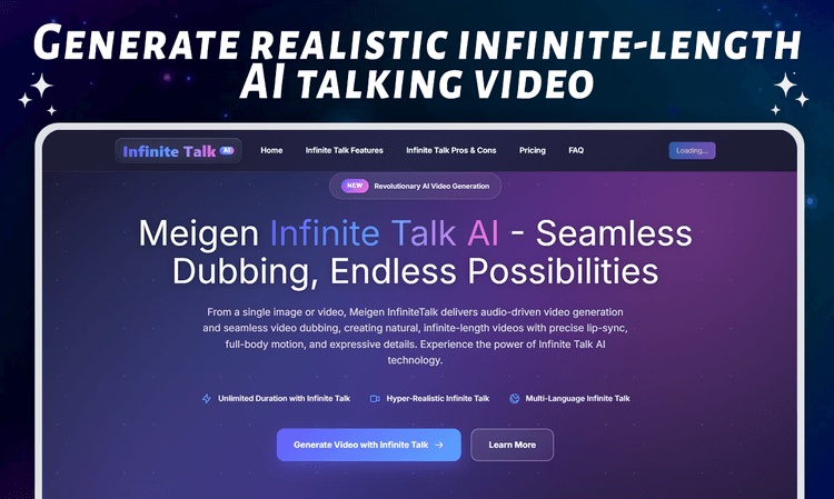 Infinitetalk AI Video Generator - 1