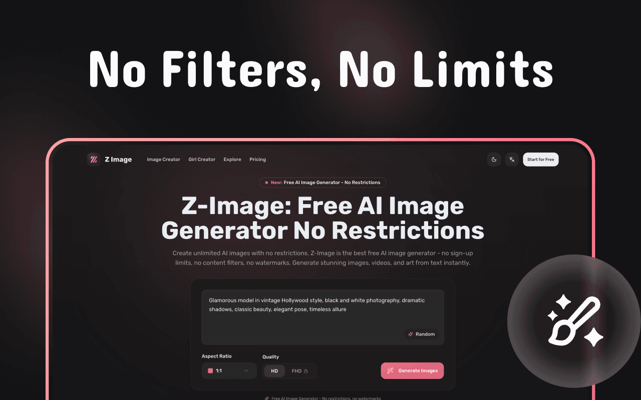 Zimage Free AI Image Generator No Restrictions - 2