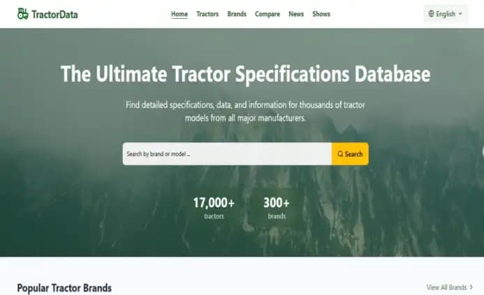The Ultimate Tractor Specifications Database - 1