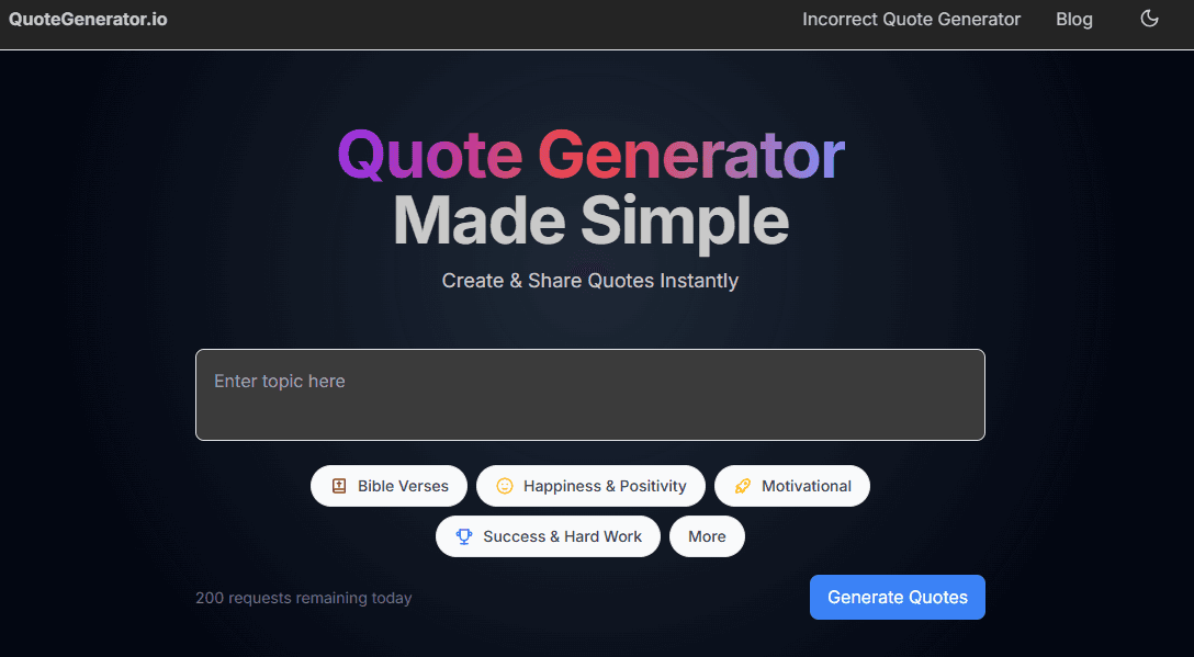 Quotegenerator.io - 1