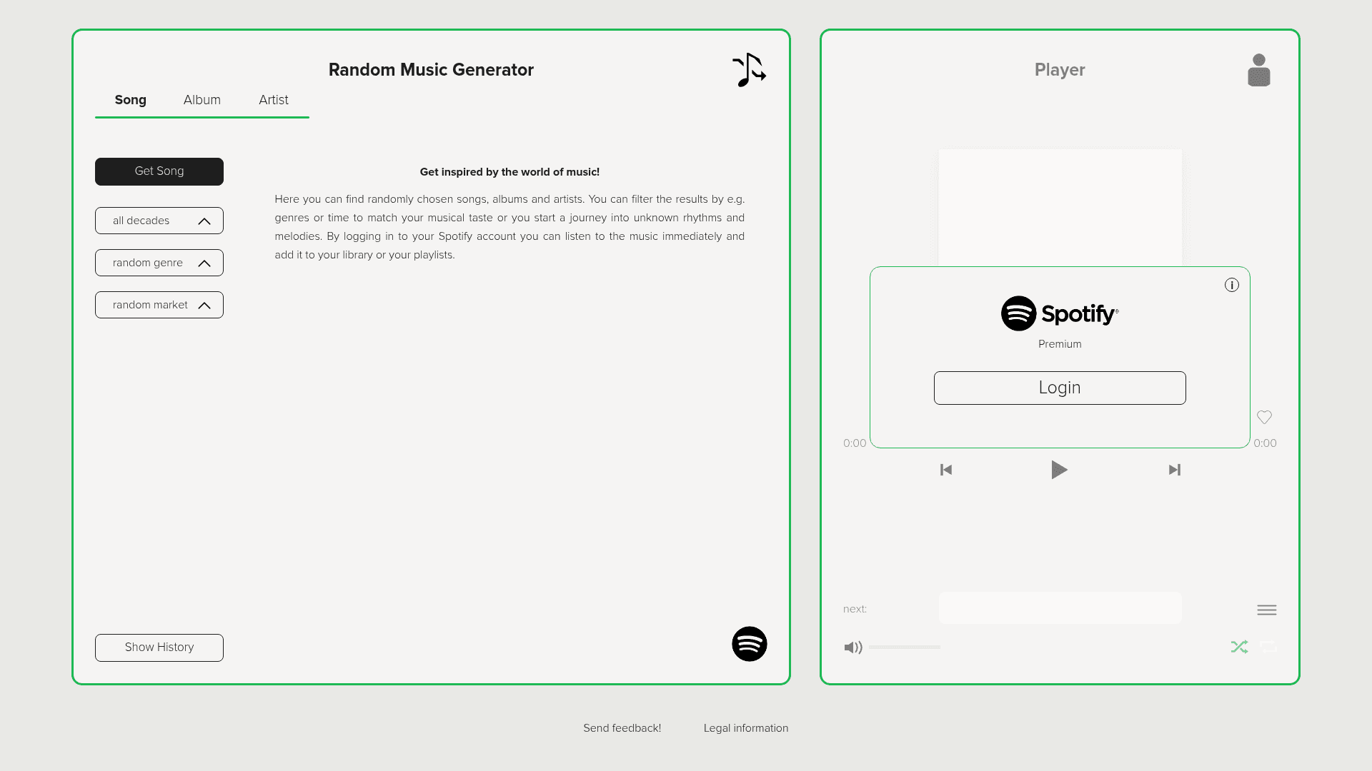 Random Music Generator For Spotify - 1