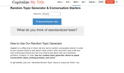 Capitalize My Title - 1