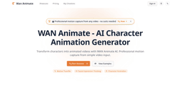 Wan Animate AI Character Animation Tool Motion Capture - 1