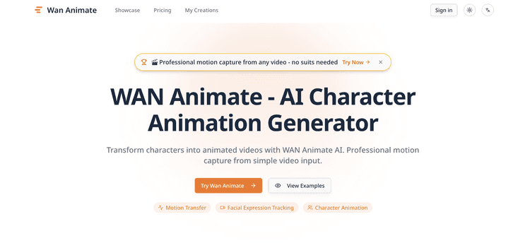 Wan Animate AI Character Animation Tool Motion Capture - 1
