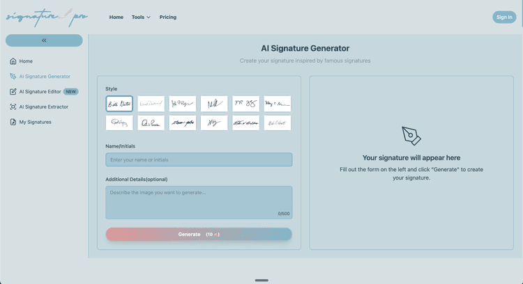 AI Signature Generator Pro - 2