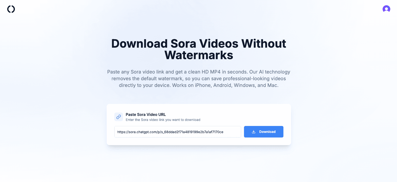 Sora Video Downloader - 1