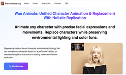 Wan 2.2 Animate AI Character Animation Tool - 1
