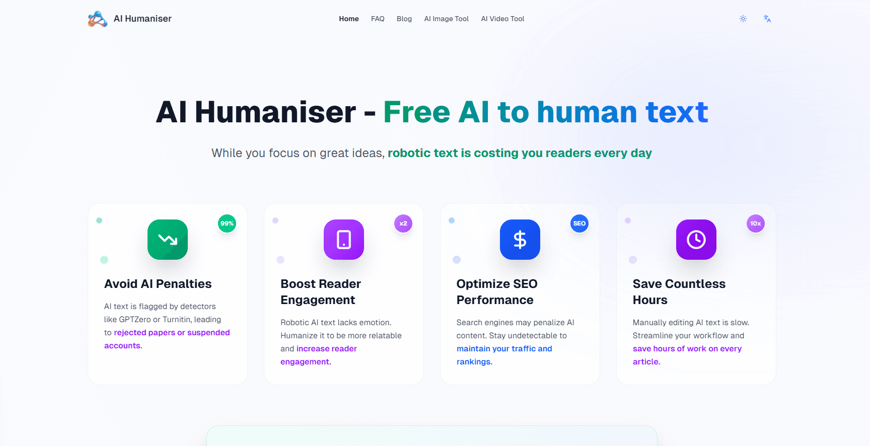 Free AI Humaniser No Login Required - 1