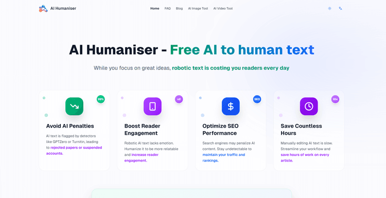 Free AI Humaniser No Login Required - 1
