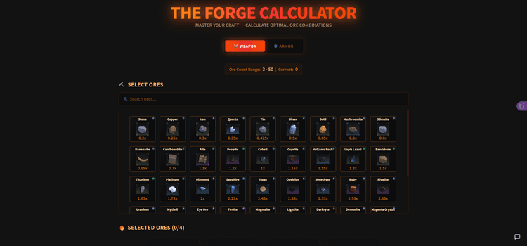 The Forge Calculator - 1