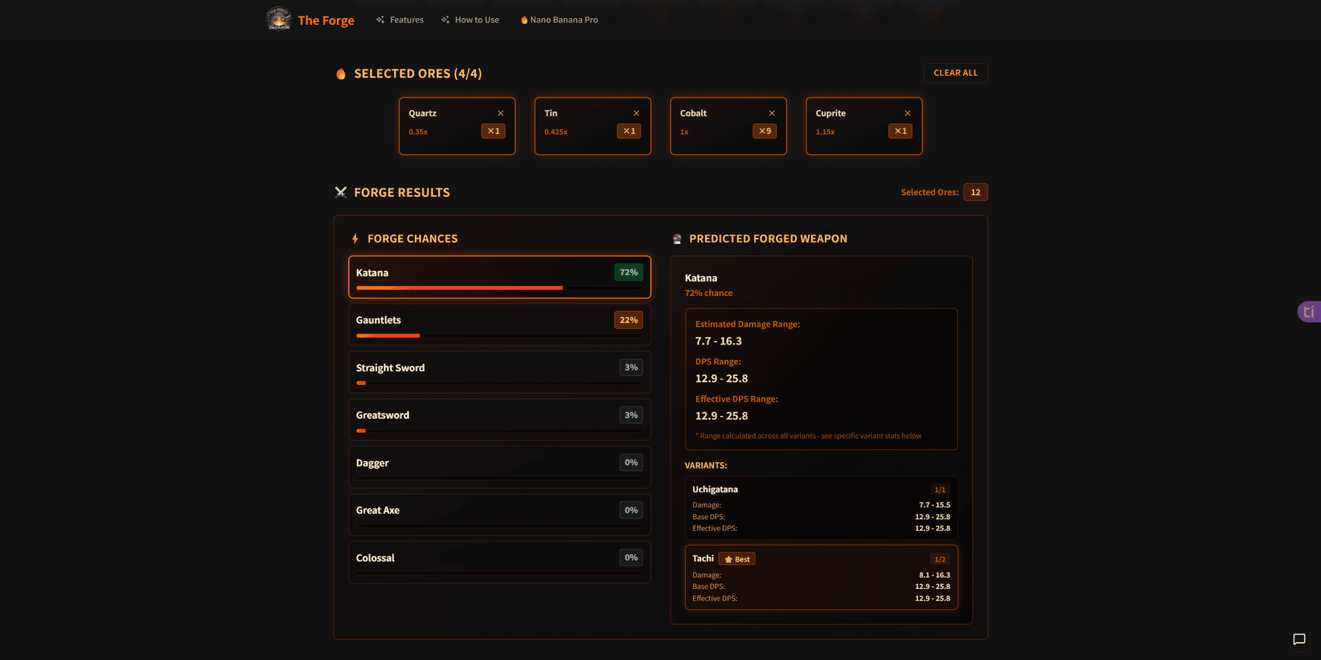 The Forge Calculator - 2