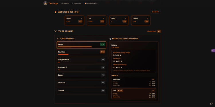 The Forge Calculator - 2
