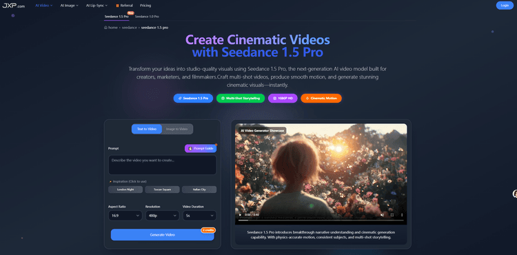 Seedance 1.5 Pro AI Video Generator - 1