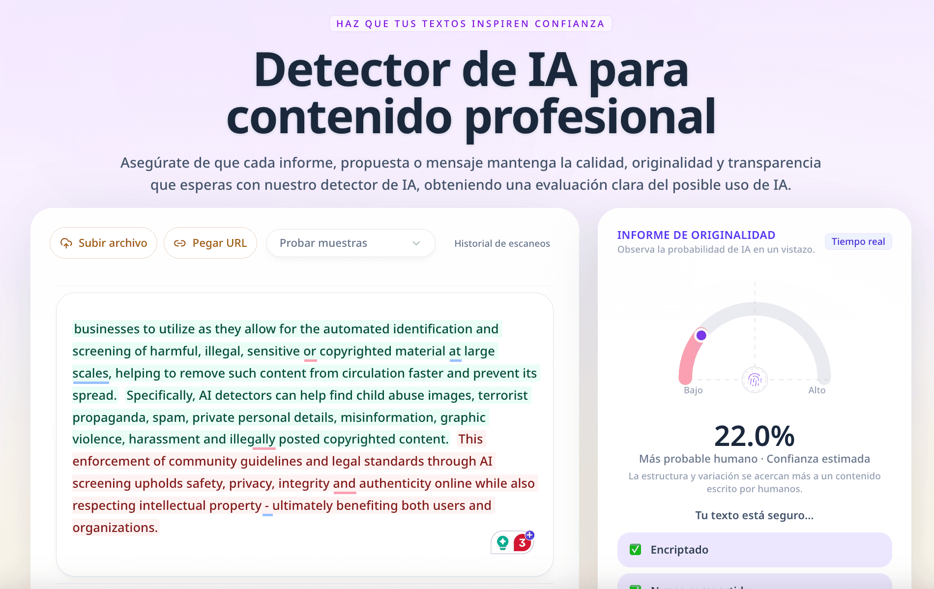 Veriia Detector De Ia For Professional Content - 1