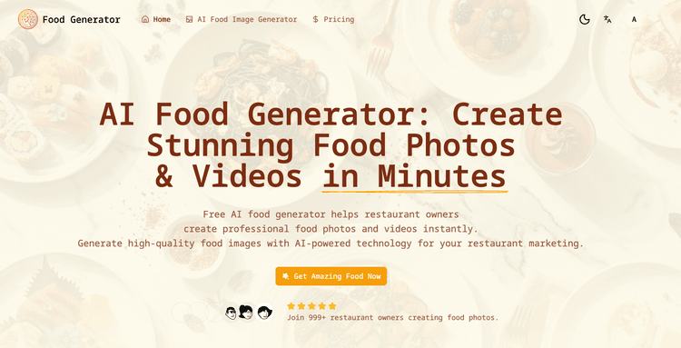 AI Food Image Generator For Restaurant Photography - 1